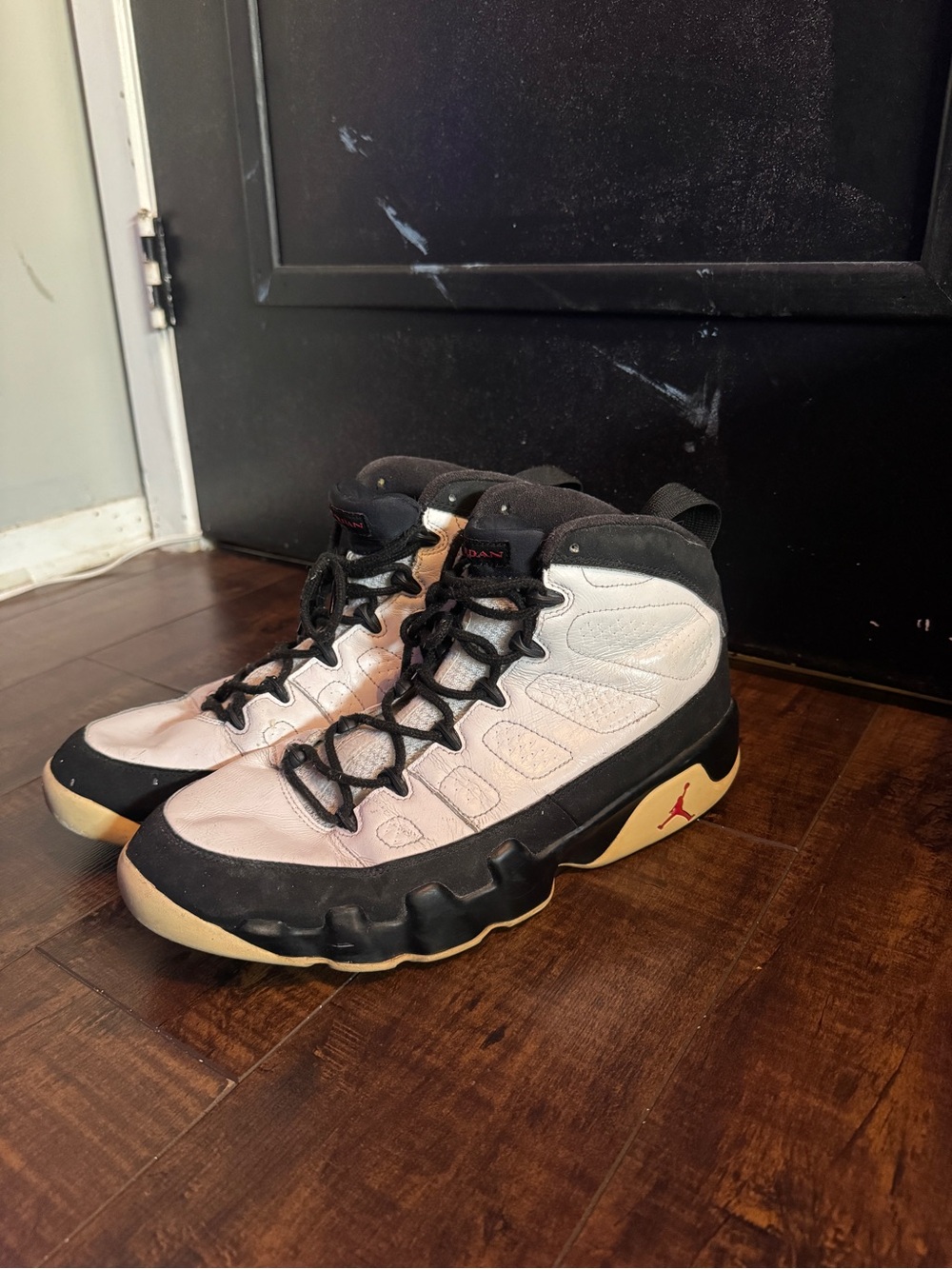 Nike Air Jordan 9 Retro White Black Varsity Red 2010 Size 12
